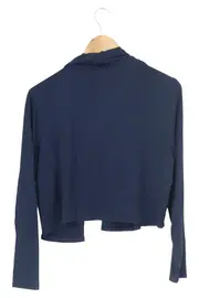 Vorschaubild 2 von Damen Strickjacke Blau Gr. 40/L Elegant Klassisch Viskose