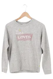 Vorschaubild 1 von LEVIS Damen Sweatshirt Grau 32/XXS Logo-Print Snoopy Casual Langarm
