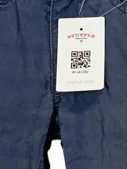 Vorschaubild 3 von Karierte Stoffhose Kinder Gr. 122 Blau Freizeit Baumwolle