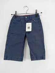 Vorschaubild 2 von Karierte Stoffhose Kinder Gr. 122 Blau Freizeit Baumwolle