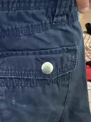 Vorschaubild 5 von Karierte Stoffhose Kinder Gr. 122 Blau Freizeit Baumwolle