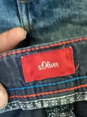 Vorschaubild 4 von Karierte Stoffhose Kinder Gr. 122 Blau Freizeit Baumwolle