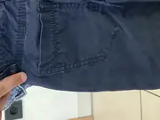 Vorschaubild 6 von Karierte Stoffhose Kinder Gr. 122 Blau Freizeit Baumwolle