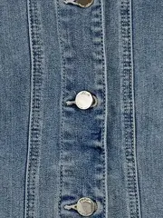 Vorschaubild 2 von Jeansjacke Damen Blau Gr. 36/40 Casual Langarm Knopfleiste