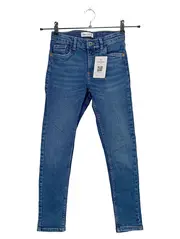 Vorschaubild 1 von Kinder Jeans Regular Fit Blau Gr. 140 Baumwolle Knopf