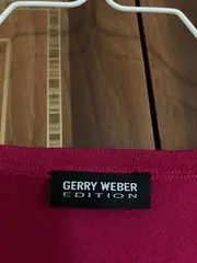 Vorschaubild 2 von Damen Langarmshirt Gr. 40 Rot Casual Viskose Shirt