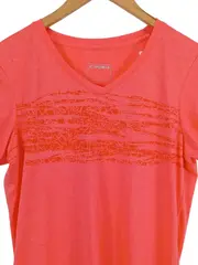 Vorschaubild 2 von Damen Sport Shirt Gr. 40/L Orange Sportlich Kurzarm