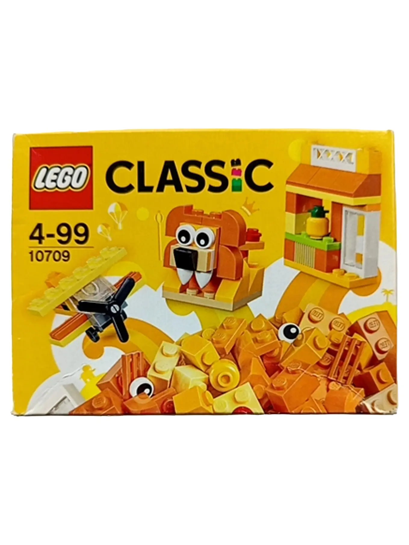 LEGO Classic Bausteine 10709 Orange Löwe Flugzeug Kinder Spielzeug
