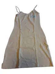 Vorschaubild 1 von Damen Nachthemd Gr. 38 Beige Ärmellos Baumwolle Casual Stickerei