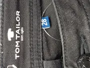 Vorschaubild 3 von Damen Jeans W28 Schwarz Tapered Fit Distressed Casual