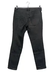 Vorschaubild 2 von Damen Jeans W28 Schwarz Tapered Fit Distressed Casual