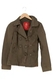 Vorschaubild 1 von Damen Sweatjacke Casual Grün Einheitsgröße Knopfleiste Print