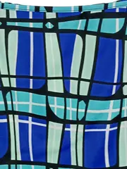 Vorschaubild 2 von Kookai Damen Minirock Gr. 36;S Modern Mehrfarbig Karomuster Blau Türkis