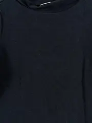 Vorschaubild 3 von Damen Langarmshirt Rollkragen Gr. 36/38 Schwarz Baumwolle Casual