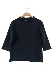 Vorschaubild 1 von Damen Langarmshirt Rollkragen Gr. 36/38 Schwarz Baumwolle Casual