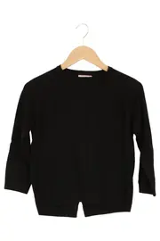 Vorschaubild 1 von Kinder Pullover Gr. 152 Schwarz Basic Casual 3/4-Arm