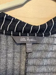 Vorschaubild 5 von Damen Freizeitkleid Gr. 54 XXL Blau Gestreift Baumwolle Casual