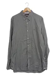 Vorschaubild 1 von Herren Business Hemd Grau Gestreift Gr. 52/XL Baumwolle