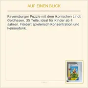 Vorschaubild 3 von Puzzle Lindt Goldhase 35 Teile Kinderpuzzle ab 4 Jahre Ostern