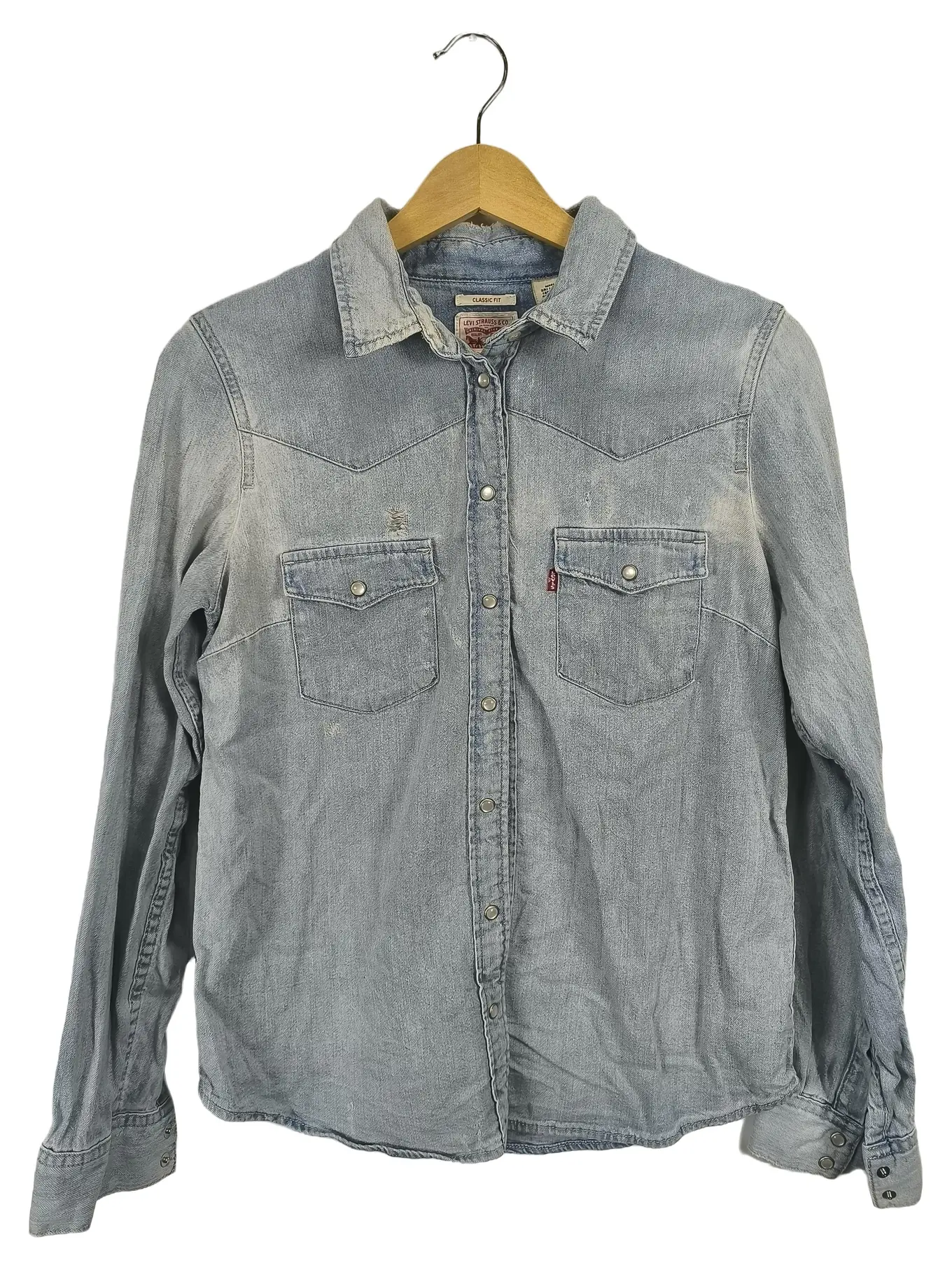 LEVI'S Damen Jeansjacke Blau Gr. 36/S Casual Baumwolle