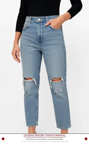 ZARA Destroyed Jeans