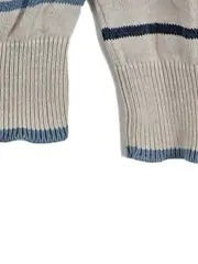 Vorschaubild 3 von Pullover Kinder Gr. 104 Beige Gestreift Maritim Baumwolle Langarm