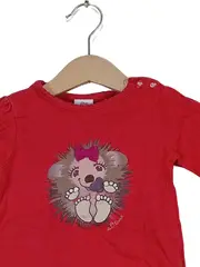 Vorschaubild 2 von Langarmshirt Mädchen Gr. 68 Rot Igel Motiv Baumwolle