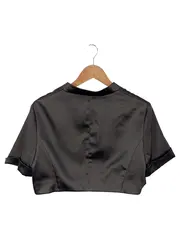 Vorschaubild 2 von Damen Leichte Jacke Gr. 44/L Braun Elegant Kurzarm