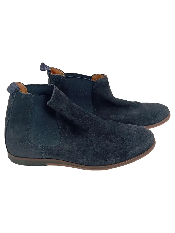 ZIGN Herren Chelsea Boots Stiefelette 40 Blau Wildleder Casual