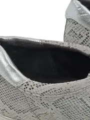 Vorschaubild 5 von Damen Sneaker Schnürschuhe Grau Gr. 39 Animal Print Metallic