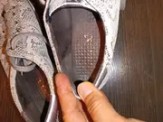 Vorschaubild 6 von Damen Sneaker Schnürschuhe Grau Gr. 39 Animal Print Metallic