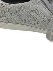 Vorschaubild 4 von Damen Sneaker Schnürschuhe Grau Gr. 39 Animal Print Metallic
