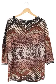 Vorschaubild 2 von Taifun Langarmshirt Damen Gr. 38/M Braun Animal-Print Casual Bohemian