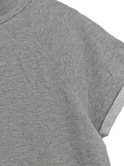 Vorschaubild 2 von Damen T-Shirt Grau Gr. XL Casual Kurzarm