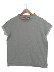 Vorschaubild 1 von Damen T-Shirt Grau Gr. XL Casual Kurzarm