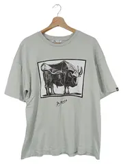 Vorschaubild 1 von Herren T-Shirt Grau S Picasso Stier Modern Baumwolle