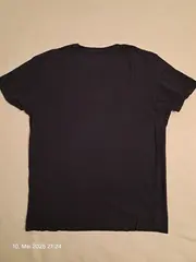 Vorschaubild 3 von Herren T-Shirt Blau Gr. 48/M Casual Logo-Print Baumwolle