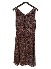 Vorschaubild 2 von QUIERO Damen Sommerkleid Gr. 38 Klassisch Mehrfarbig Punkte Midikleid