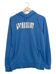Vorschaubild 1 von Herren Kapuzenpullover Hoodie Gr. 48;M Blau Sportlich Logo-Print