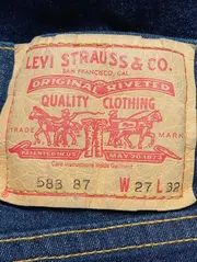 Vorschaubild 3 von Damen Jeans Regular Fit W27/L32 Blau Casual Baumwolle