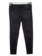 Vorschaubild 2 von Bonnie Damen Jeans Slim Fit W28 Schwarz Destroyed Biker
