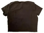 Vorschaubild 3 von Damen Crop T-Shirt Kurzarm Braun Basic Gr. XL