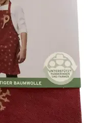 Vorschaubild 4 von Kinder Küchenschürze Baumwolle Sterne Rot Weihnachten Gr. 128