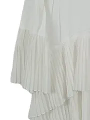 Vorschaubild 5 von Woman Damen Bluse Weiß Rüschen Falten Gr. M Elegant Feminin
