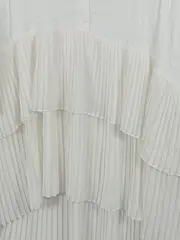 Vorschaubild 3 von Woman Damen Bluse Weiß Rüschen Falten Gr. M Elegant Feminin