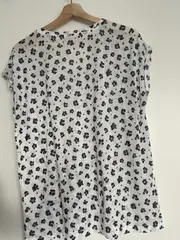 Vorschaubild 2 von Damen T-Shirt Gr. 38 Mehrfarbig Viskose Blumenmuster Casual