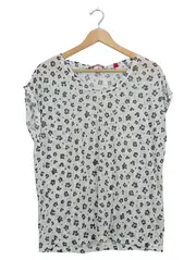 Vorschaubild 1 von Damen T-Shirt Gr. 38 Mehrfarbig Viskose Blumenmuster Casual