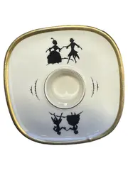 Vorschaubild 1 von Sammelteller Weihnachten 1954 Porzellan Pärchen Motiv Mehrfarbig