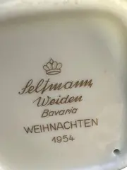 Vorschaubild 4 von Sammelteller Weihnachten 1954 Porzellan Pärchen Motiv Mehrfarbig