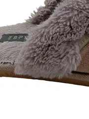 Vorschaubild 2 von Hausschuhe Damen Gr. 38 Rosa Pantoffeln Fellbesatz Komfortabel